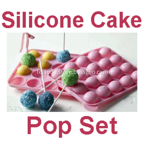 20 Free Sticks Silicone Cake Chocolate Lollipops Tray
